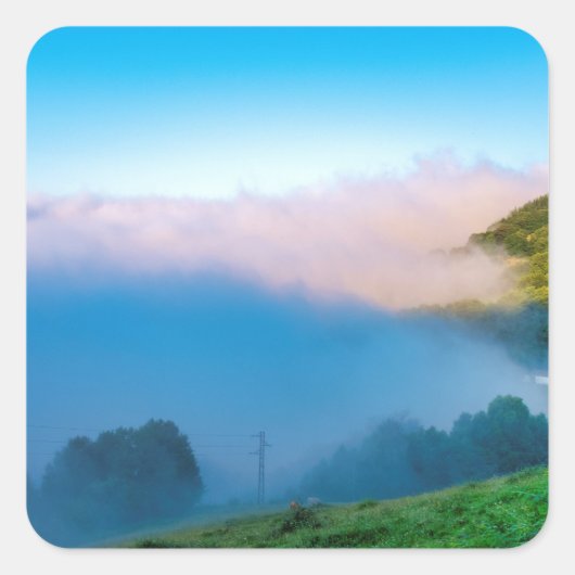 Tineo Quadratischer Aufkleber (Vorderseite)