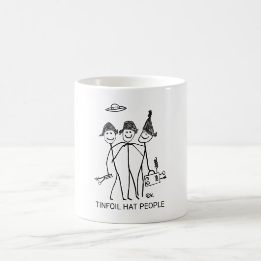 Tinfoil Hat People - Designer Coffee Tasse (Mittel)