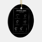 Tingen Palomar Knoten Fischen Bassforellen Lachs o Keramik Ornament (Rechts)