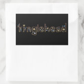 Tinglehead Rechteckiger Aufkleber (Tasche)
