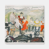 Tingletangle (1895) by Edvard Munch Magnet (Vorne)