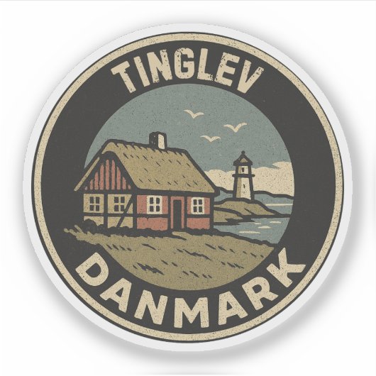 Tinglev, Dänemark Aufkleber (Vorderseite)