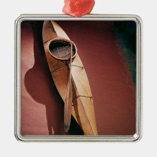 Tinglit Kajak Silbernes Ornament