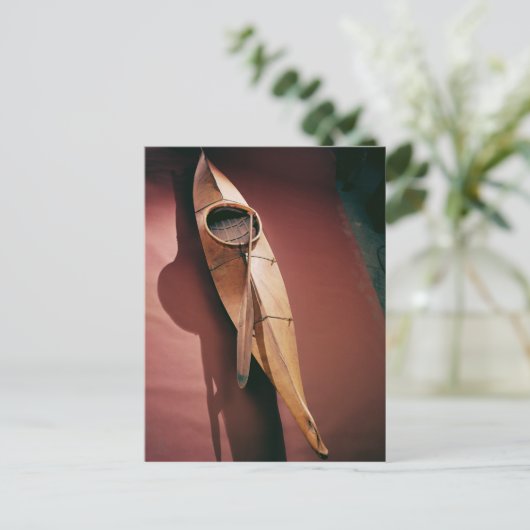 Tinglit Kayak Postkarte (Stehend Vorderseite)