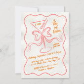 Tini Bit älter Martini Bow Funky Geburtstag Einladung (Vorderseite)