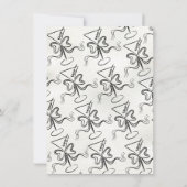 Tini Bit älter Martini Bow Funky Geburtstag Einladung (Rückseite)