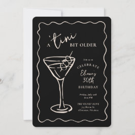 Tini Bit Ältere 30. Geburtstags-Party Einladung