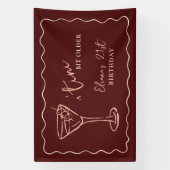 Tini Bit Ältere Personalisierte Geburtstagsparty Banner (Vertikal)