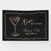 Tini Bit Ältere Personalisierte Geburtstagsparty Banner (Horizontal)