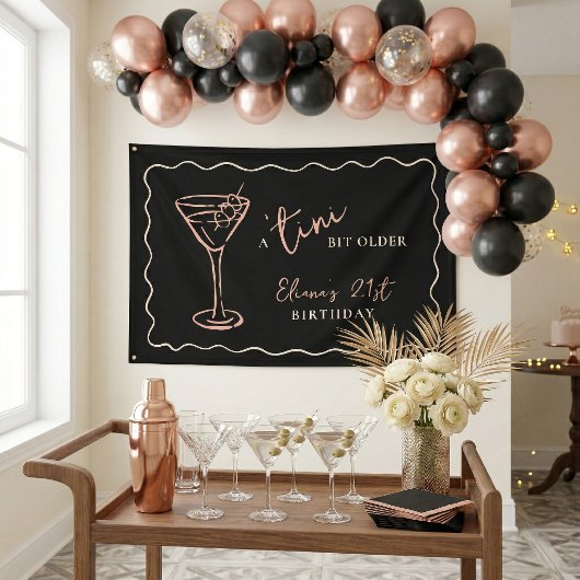 Tini Bit Ältere Personalisierte Geburtstagsparty Banner