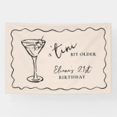 Tini Bit Ältere Personalisierte Geburtstagsparty Banner (Horizontal)