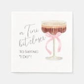 Tini Bit Closer Junggesellinnenabschied Serviette (Vorderseite)