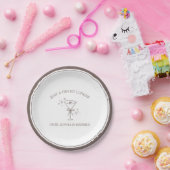 "Tini Bit Longer" Espresso Martini Bachelorette Pappteller (Party)