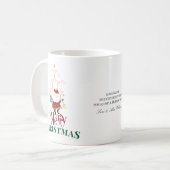 Tini Bit Merry Martini Office Christmas Santa Kaffeetasse (Vorderseite Links)