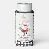 Tini Bit Merry Martini Office Christmas Santa Selters Dosenkühler (Seltzer Vorderseite)