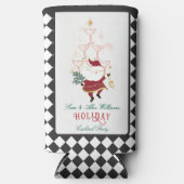 Tini Bit Merry Martini Office Christmas Santa Selters Dosenkühler (Vorderseite)