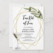 Tini Bit Of Fun Martini Soirée Einladung (Vorderseite)