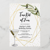 Tini Bit Of Fun Martini Soirée Folieneinladung (Vorderseite)