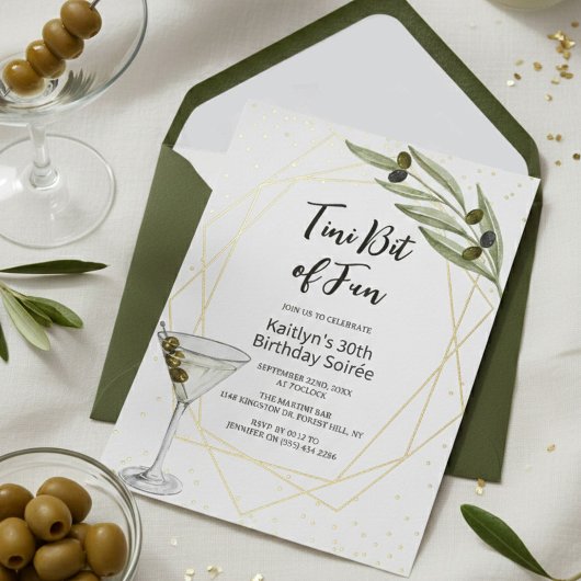 Tini Bit Of Fun Martini Soirée Folieneinladung