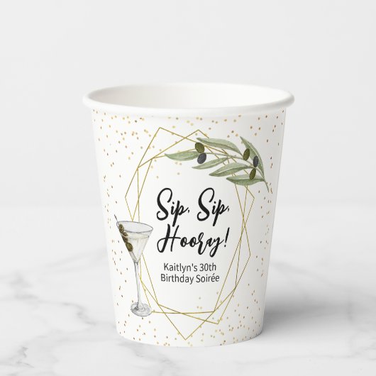 Tini Bit Of Fun Martini Soirée Pappbecher (Rückseite)