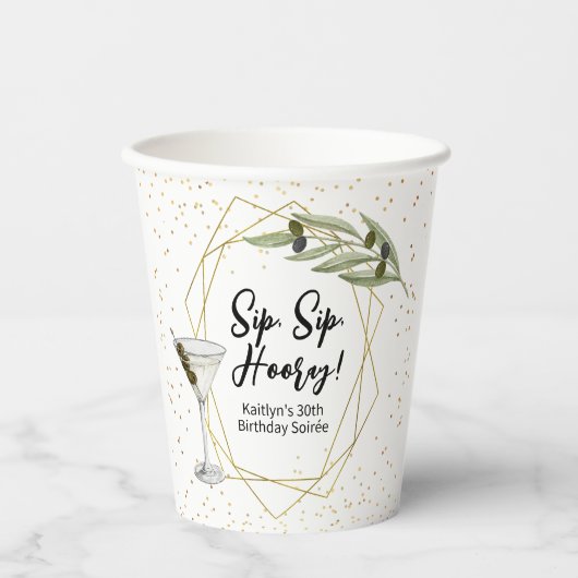 Tini Bit Of Fun Martini Soirée Pappbecher (Vorderseite)