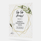 Tini Bit Of Fun Martini Soirée Welcome Sign Acrylschild (Winkel)