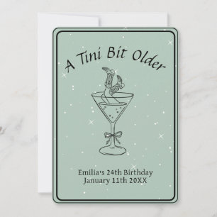 Tini Bit Older - Boots & Drink Thema Einladung