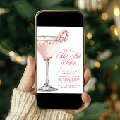 ‘Tini Bit Older Candy Cane Martini Birthday Party Einladung