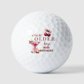 Tini Bit Older Cherry Martini 85th Birthday Favor Golfball (Vorderseite)