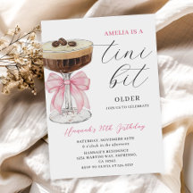 Tini Bit Older Chic Espresso Martini Geburtstag