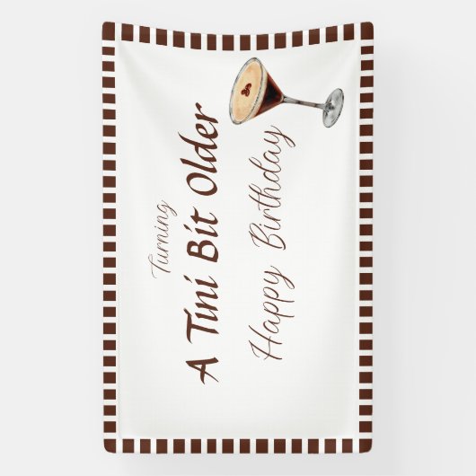 Tini Bit Older - Espresso Drink Thema Banner (Vertikal)