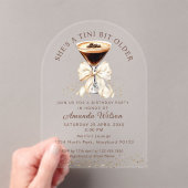 Tini Bit Older Espresso Martini Acrylic Invitation Acryleinladungen (Insitu (Handheld))
