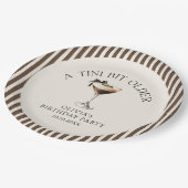 Tini Bit Older Espresso Martini Birthday Party Pappteller (Schrägansicht)