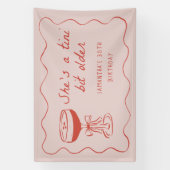 Tini Bit Older Espresso Martini Birthday Pink Banner (Vertikal)