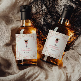 'Tini Bit Older Espresso Martini Coquette Geburtst Alkoholflaschenetikett