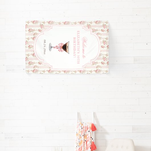 'Tini Bit Older Espresso Martini Coquette Geburtst Banner (InSitu)