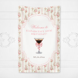 'Tini Bit Older Espresso Martini Coquette Geburtst Banner