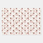 'Tini Bit Older Espresso Martini Coquette Geburtst Geschenkpapier Set (Vorderseite 2)