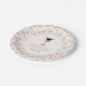 'Tini Bit Older Espresso Martini Coquette Geburtst Pappteller (Schrägansicht)