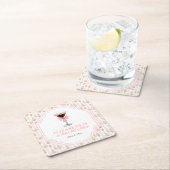 'Tini Bit Older Espresso Martini Coquette Geburtst Rechteckiger Pappuntersetzer (Vor Ort)