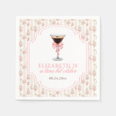 'Tini Bit Older Espresso Martini Coquette Geburtst Serviette (Vorderseite)