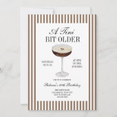Tini Bit Older Espresso Martini Geburtstag Einladung (Vorderseite)