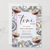 Tini Bit Older Espresso Martini Glam Birthday Einladung (Vorderseite)