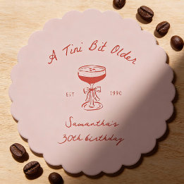Tini Bit Older Espresso Martini Kritzel Geburtstag Untersetzer