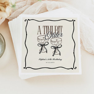 Tini Bit Older Espresso Martini Quirky Napkin Serviette