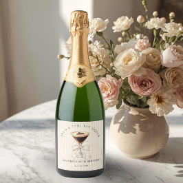 Tini Bit Older Espresso Martini Schaumweinetikett