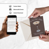 Tini Bit Older - Espresso Martini Thema Einladung