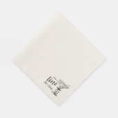 Tini Bit Older - Klassisches Martini-Thema Serviette (Ecke)