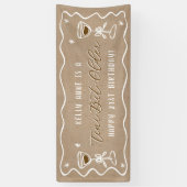 'Tini Bit Older Kraft Colored Birthday Banner (Vertikal)