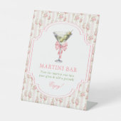 "Tini Bit Older Martini Bar Coquette Sockelschild (Vorderseite)